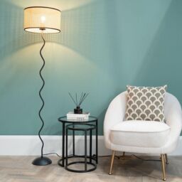 ValueLights Wiggle Black Metal Floor Lamp Base - thumbnail 3