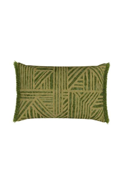 Harlequin 'Crater' Cotton Cushion in Green - Size: 40 cm x 60 cm - image 1