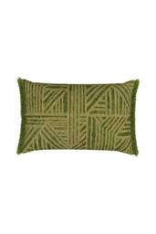 Harlequin 'Crater' Cotton Cushion in Green - Size: 40 cm x 60 cm - thumbnail 1