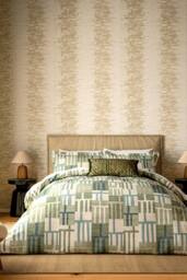 Harlequin 'Crater' Cotton Cushion in Green - Size: 40 cm x 60 cm - thumbnail 4