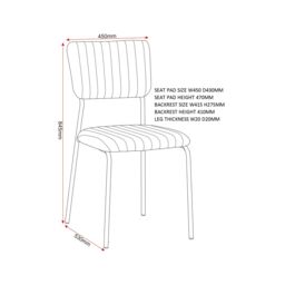 Seconique Sheldon Chair (Box of 4) in Navy - thumbnail 8