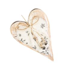 Premier Wood Heart Christmas Dration in Gold - thumbnail 2