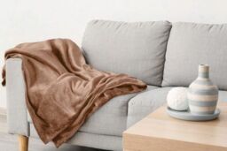 New Edge Blinds Plush Collection Flannel Fleece Super Soft Throw in Brown - Size: 127 cm x 152 cm - thumbnail 4