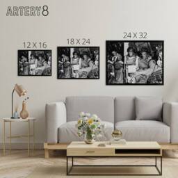"Artery8 War WWII USA Paratroopers D Day 1944 Framed Canvas Wall Art Print in Grey - Size: W12"" x H16""" - thumbnail 4