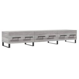 Berkfield Home TV Cabinet Grey Sonoma 150x36x30 cm Engineered Wood - Size: 150 x 36 x 30 cm - thumbnail 2