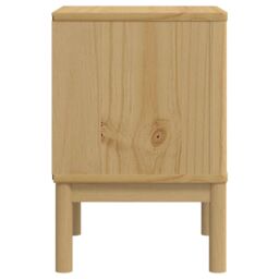 Berkfield Home Bedside Cabinet FLORO Wax Brown 45x39x57 cm Solid Wood Pine - Size: 45 x 39 x 57 cm - thumbnail 6