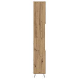 Berkfield Home Classic Bathroom Cabinet Artisan Oak 30x30x190 cm Engineered Wood in Brown - Size: 30 x 30 x 190 cm - thumbnail 5