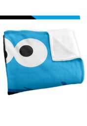 Sesame Street Cookie Monster Face Silky Touch Super Soft Throw Blanket 152 X 127 cm in White - thumbnail 3