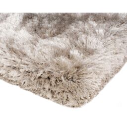 The Rug Shop UK Handmade Plain Shaggy Sparkle Luxurious Anti-Shed Area Rug in Beige - Size: 120 cm x 170 cm - thumbnail 4