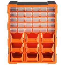 KORVIXA 39 Drawers - B DIY Storage Organiser Craft Box in Orange - Size: 500mm - thumbnail 4
