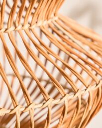 Dibor Traditional Rattan Pot Bellied Easy Fit Decor Ceiling Shade H29xD29cm in Beige - thumbnail 4