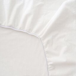 The Tiny Bed Company Waterproof Fitted Mattress Protector for Travel Cot - 95 x 65 cm in White - thumbnail 5