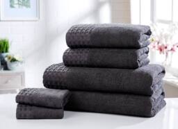 Rapport Home Retreat Cotton Super Soft & Absorbant Towel in Charcoal