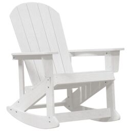 Berkfield Home Garden Lounge Set 3 pcs White Standard 38 x 38 x 46 cm HDPE - thumbnail 5