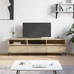 Berkfield Home TV Cabinet Sonoma Oak 150x30x44.5 cm Engineered Wood in Natural