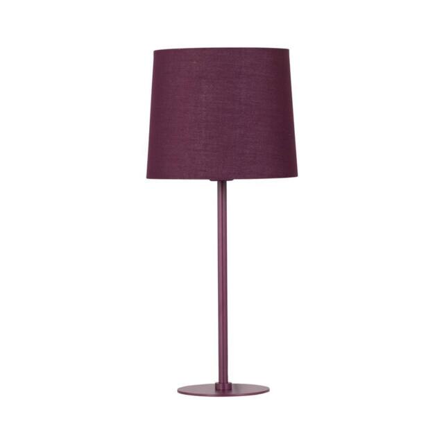 First Choice Lighting Colours - Burgundy 40cm Table Lamp with Fabric Shade - image 1
