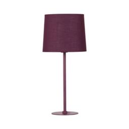 First Choice Lighting Colours - Burgundy 40cm Table Lamp with Fabric Shade - thumbnail 1