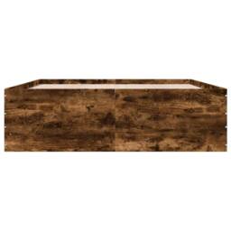 Berkfield Home Bed Frame without Mattress Smoked Oak 150x200 cm King Size in Brown - thumbnail 4