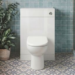 Balterley Slimline WC Unit with Concealed Cistern Gloss White 500mm - thumbnail 8