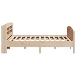 Berkfield Home Bed Frame without Mattress 180x200 cm Super King Solid Wood Pine in Light Tan - thumbnail 5