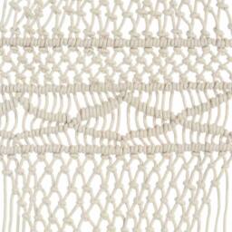 Berkfield Home Macrame Curtain 140x240 cm Cotton in Cream - thumbnail 5