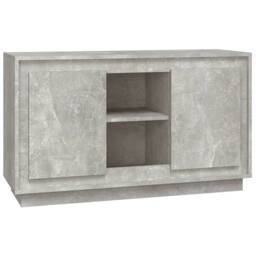 Berkfield Home Sideboard Concrete Grey 102x35x60 cm Engineered Wood - Size: 102 x 35 x 60 cm - thumbnail 1