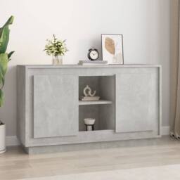 Berkfield Home Sideboard Concrete Grey 102x35x60 cm Engineered Wood - Size: 102 x 35 x 60 cm - thumbnail 2