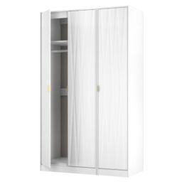 Ready Assembled 2 U Dallas 3 Door Wardrobe (Ready Assembled) in White - Size: Large - thumbnail 5