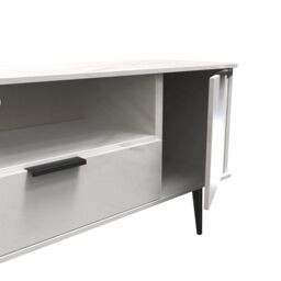 Ready Assembled 2 U Fuji 2 Door 1 Drawer Wide TV Unit (Ready Assembled) in Off-White - thumbnail 6