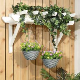 Wyld Haus Viravi Set of 2 Hanging Artificial Cosmos Flower Displays Multicolour in Purple - thumbnail 8