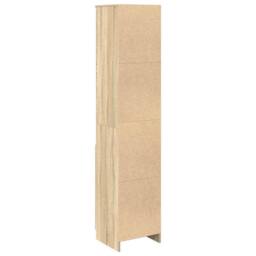 Berkfield Home Highboard Sonoma Oak 37.5x35x180 cm Engineered Wood in Light Tan - thumbnail 7