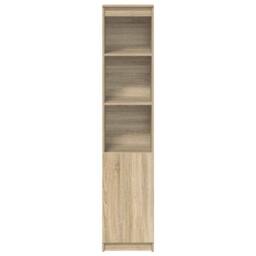 Berkfield Home Highboard Sonoma Oak 37.5x35x180 cm Engineered Wood in Light Tan - thumbnail 5