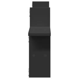 Berkfield Home Wall Shelves 2 pcs Black 38x12x38 cm Engineered Wood - Size: 38 x 12 x 38 cm - thumbnail 5