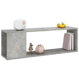 Berkfield Home TV Cabinet Concrete Grey 100x24x32 cm Engineered Wood - Size: 100 x 24 x 32 cm - thumbnail 6