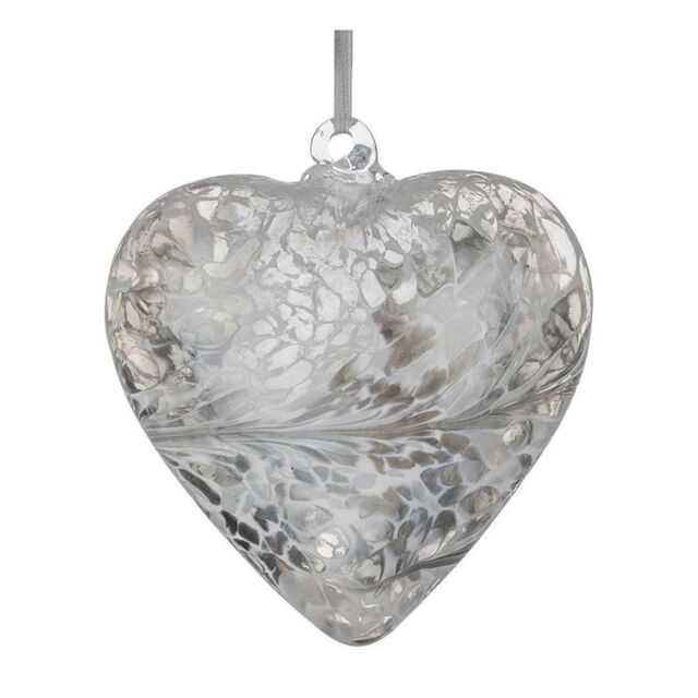 Sienna Glass 8cm Friendship Heart For Our Bridesmaid Pastel Silver - image 1