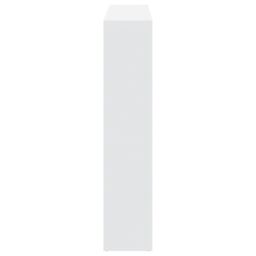 Berkfield Home Book Cabinet White 137.5x29x137.5 cm Engineered Wood - thumbnail 6