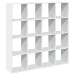 Berkfield Home Book Cabinet White 137.5x29x137.5 cm Engineered Wood - thumbnail 2