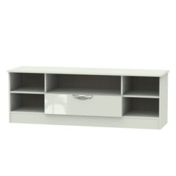 Ready Assembled 2 U Holborn Wide 1 Drawer TV & Media Unit (Ready Assembled) in Taupe - Size: Large - thumbnail 6