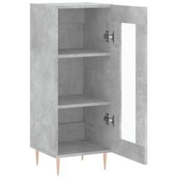 Berkfield Home Sideboard Concrete Grey 34.5x34x90 cm Engineered Wood - thumbnail 6
