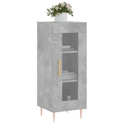 Berkfield Home Sideboard Concrete Grey 34.5x34x90 cm Engineered Wood - thumbnail 3