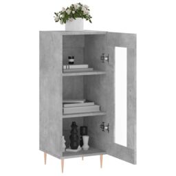Berkfield Home Sideboard Concrete Grey 34.5x34x90 cm Engineered Wood - thumbnail 4