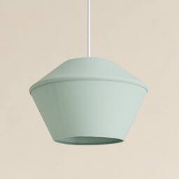 CGC Lighting Celest Pastel Green Spherical Cotton Fabric 30cm Lampshade