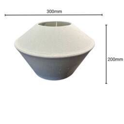 CGC Lighting Celest Pastel Green Spherical Cotton Fabric 30cm Lampshade - thumbnail 5