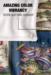 JQ Licensing Fishing Logo Silky Touch Super Soft Throw Blanket 152 X 127 cm in White - thumbnail 4