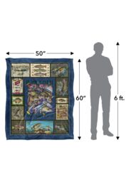 JQ Licensing Fishing Logo Silky Touch Super Soft Throw Blanket 152 X 127 cm in White - thumbnail 5