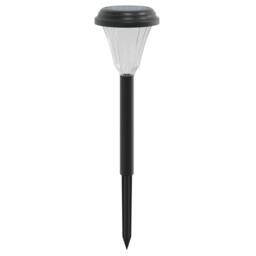 Berkfield Home Solar Pathway Lights with Ground Spikes 12 pcs White in Black - thumbnail 4