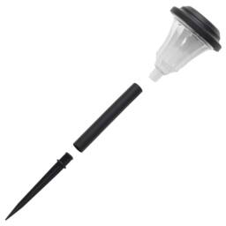 Berkfield Home Solar Pathway Lights with Ground Spikes 12 pcs White in Black - thumbnail 6