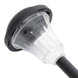 Berkfield Home Solar Pathway Lights with Ground Spikes 12 pcs White in Black - thumbnail 8