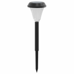 Berkfield Home Solar Pathway Lights with Ground Spikes 12 pcs White in Black - thumbnail 5