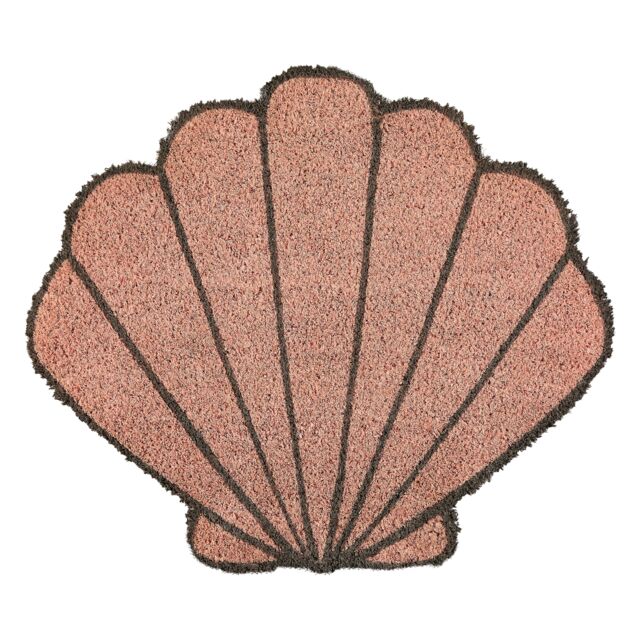Orsina Shell Doormat in Pink - Size: 100 cm diameter - image 1